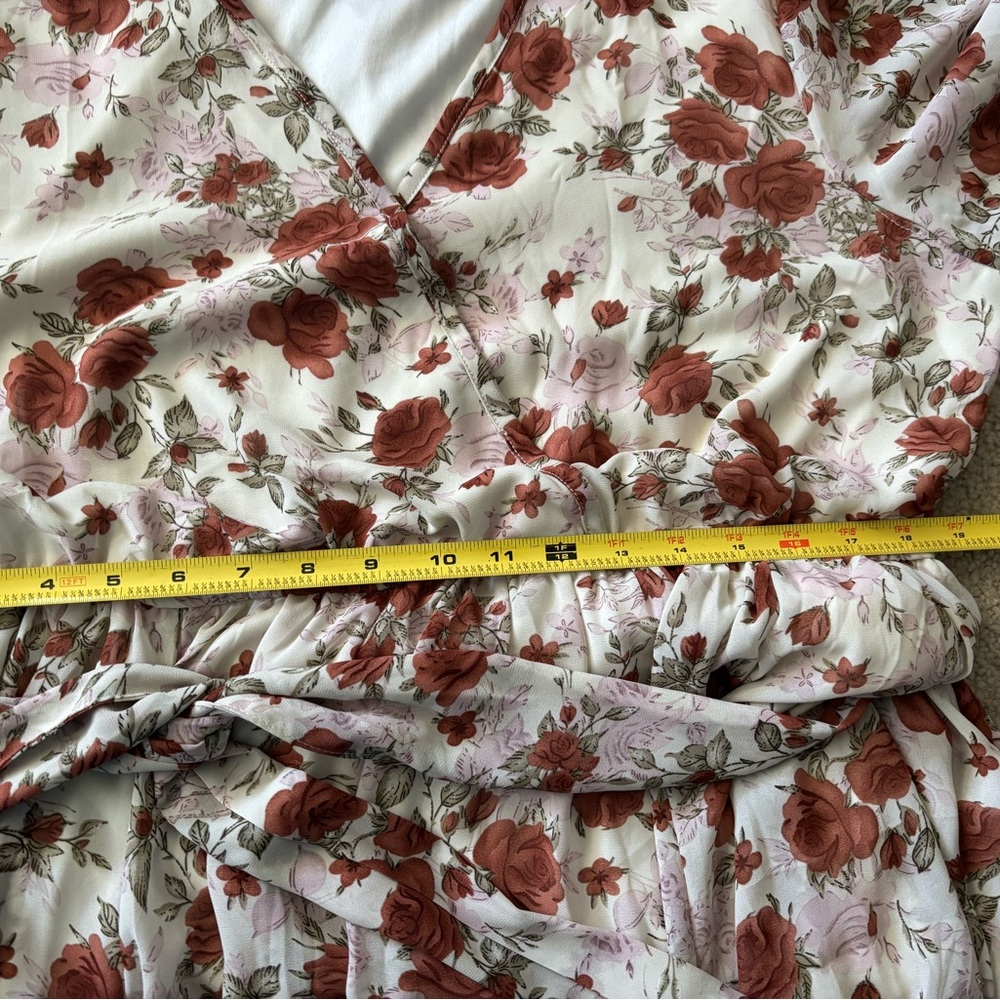 Indigo Soul Rust Floral Long Sleeve Dress 2XL - Picture 11 of 12